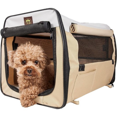 Pet Life Deluxe 360 Vista View Pet Carrier, Khaki, S