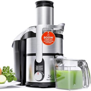 Unleash Real Juice Power: Eurolux 800W TurboJet Juicer—Whole Fruit, 5 Speeds, Easy Clean, Stainless - 1 of 4