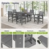 Arceso Outdoor Dining Set with Umbrella Hole, HDPS Patio Furniture - 4 of 4