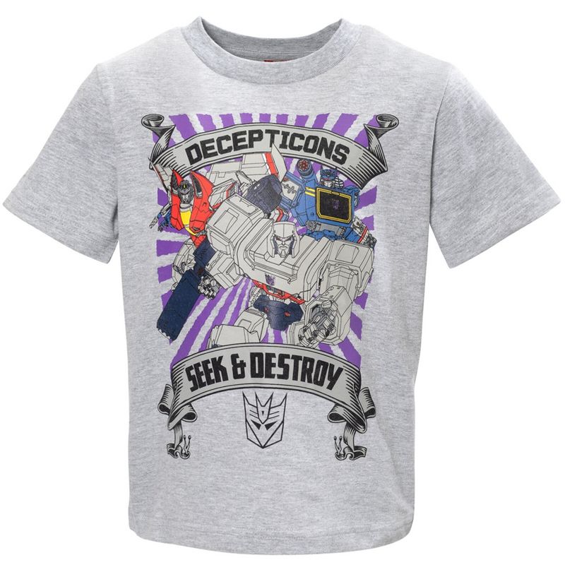 Transformers Megatron 3 Pack Athletic Pullover T-Shirts Toddler to Big Kid, 5 of 9