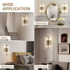 CityFurn 2-Light Modern Crystal Glass Wall Sconces - 4 of 4