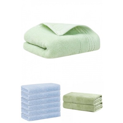 REGALWOVEN Striped Soft Absorbent Bathroom Cotton Towel Set 3 Pcs