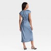 Women's Short Sleeve Ruched Midi Shift Dress - A New Day™ - 2 of 3