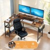 ORRD 47" L-Shaped Gaming Desk with Power Outlets, Reversible Computer Desk with Monitor Stand & Storage - 3 of 4