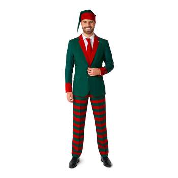 Suitmeister Men's Christmas Suit - Santa's Elf Green
