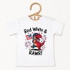The Juniper Shop Red, White and Rawr Toddler Short Sleeve Tee - 5T - White - 2 of 4