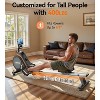 YOSUDA Magnetic Rowing Machine for Home - Rower Machine Use with Bluetooth, App Supported, Rowing Machine for Taller Power Athletes - 3 of 4