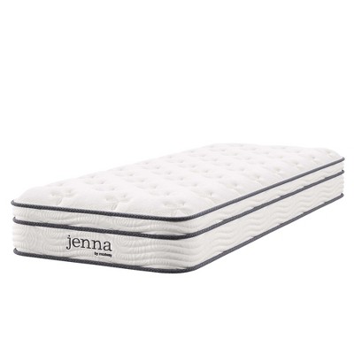 Jenna 8" White Pillowtop Innerspring Twin Mattress