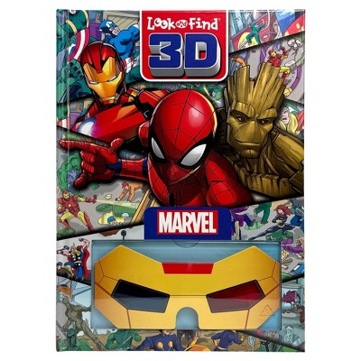 Marvel Look and Find 3D Activity Book with 3D Glasses (Hardcover)
