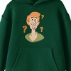Scooby Doo Clueless Shaggy Youth Forest Green Graphic Hoodie - 2 of 2