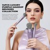 Professional 14pcs Vegan Makeup Brushes Set, Concealer Contour Powder Blush Blending Eyeliner Brush, Premium Synthetic Fiberd - 2 of 4