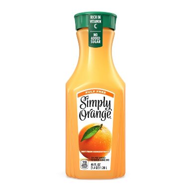 Simply Beverages Orange Pulp Free Juice - 46 fl oz