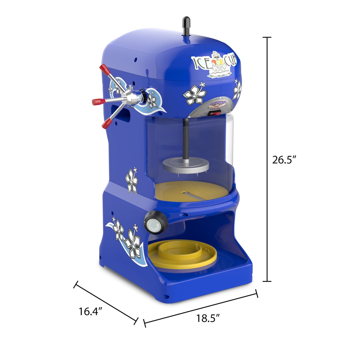 Great Northern Popcorn Shaved Ice Machine - Blue - thumbnail 7