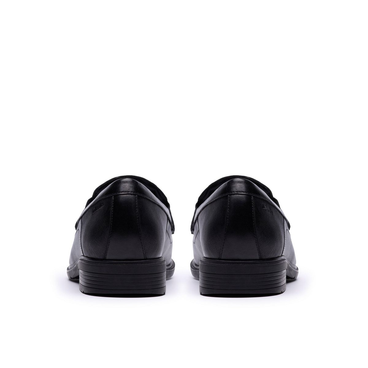 Clarks Mens Steadwell Bit Black Leather Shoes - thumbnail 5