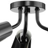 Progress Lighting Cornett 3-Light Close-to-Ceiling Fixture, Matte Black, Metal Reflector Shades - 4 of 4