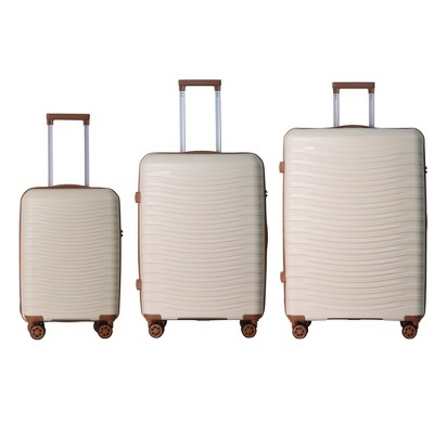 YONWAY 3 Piece Luggage Set, Scratch-Resistant Surface Luggage Set, with Wheels & TSA Lock