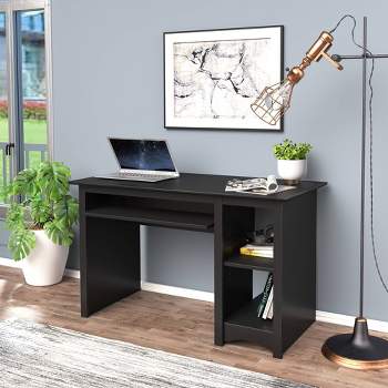 Prepac Milo Mid-Century Desk with Side Storage and 2 Drawers — Wholesale  Furniture Brokers