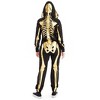 Tipsy Elves Womens Gold Skeleton Costume Jumpsuit: Size X Large - 2 of 4