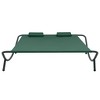 VidaXL Patio Lounge Bed Fabric Green - 2 of 4