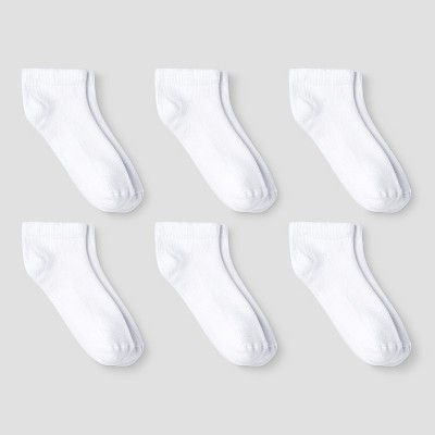 Toddler Athletic 6pk Low Cut Socks - Cat & Jack™ White