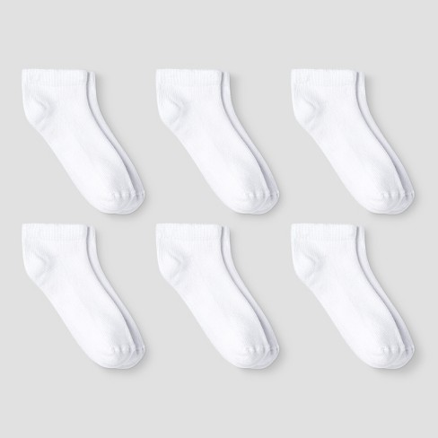 Boys' 10pk Athletic Ankle Socks - Cat & Jack™ Black S