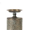 Hammered Bronze Metal Candle Holder (Set of 3) - 4 of 4