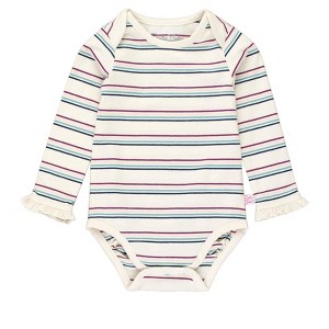 RuffleButts Baby/Toddler Girls Knit Long Sleeve Ruffle Layering Bodysuit - 1 of 4