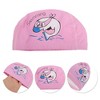 Unique Bargains Kid's PU Whale Pattern Swim Cap 1 Pc - 3 of 4