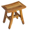 EcoDecors® Satori® 14" Teak Wood Shower Bench in EarthyTeak Finish - 2 of 4