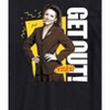 Men's Seinfeld Elaine Get Out Short Sleeve Graphic T-Shirt - Black - Medium - 2 of 4