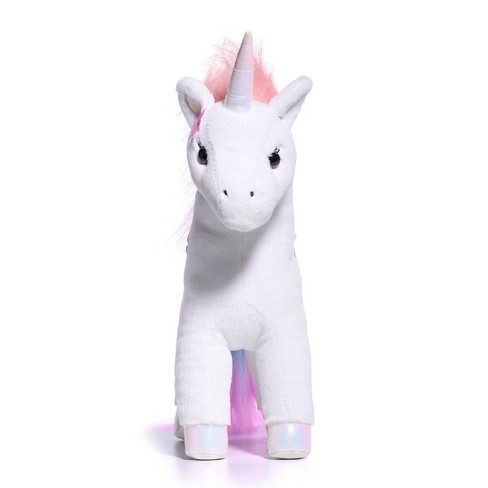 Fao Schwarz Glow Brights Toy Plush Led With Sound White Unicorn 15 Stuffed  Animal : Target