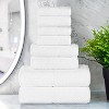 Ribbed Cotton Highly Absorbent Medium Weight 12 Piece Assorted Towel Set by Blue Nile Mills - 2 of 4