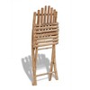 vidaXL Folding Patio Chairs 2 pcs Bamboo - 2 of 4