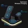 Wireless charging station 3-in-1 15 W fast charging charger stand, suitable for iPhone 16 15 14 13 12 11 X 8 Pro Max/Pro/Mini/Plus - 2 of 4