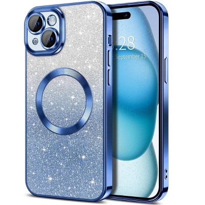 Entronix [Magnetic] Case Compatible with iPhone 15 Plus - [Clear Back] Luxury Glossy Cover