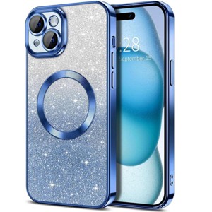 Entronix [Magnetic] Case Compatible with iPhone 15 Plus - [Clear Back] Luxury Glossy Cover - 1 of 3