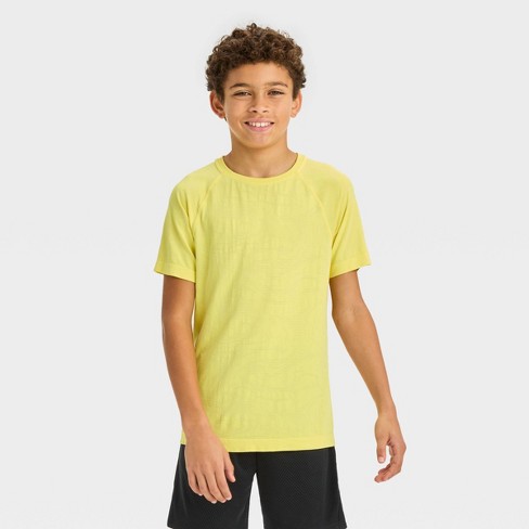 Boys' Seamless T-shirt - All In Motion™ Yellow Xxl : Target