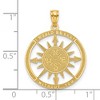 Black Bow Jewelry 14k Yellow Gold Lost Without You Compass Pendant, 21mm (13/16 Inch) - 2 of 4