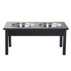 Gulches PawHut 23" Heavy Duty Elevated Dog Feeding Station - Black - 2 of 4