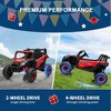 12V UTV Buggy Electric Ride-On Car for Kids, 1-Seater with Parental Remote, LED Lights, Music, Shock Absorbers, Ride-On Toy for Boys Girls - 4 of 4