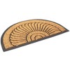 Envelor 18" x 30" Half Round Outdoor Coir Door Mat with Rubber Backing - 3 of 4