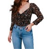 Women's 3/4 Sleeve Blossom Top - Label 86 - image 3 of 4