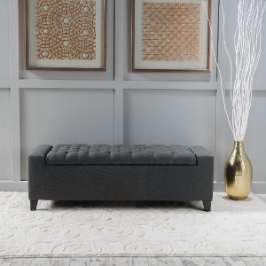 Kumasinova 51" Tufted Top Ottoman with Storage, Versatile as Storage Bench, Foot Stool, Entryway Bench, Ottoman Bench for Living Room & Bedroom - 1 of 4