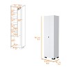 Vynxaria Decorative Storage Drawers: Compact White Cabinet with Broom Hangers - 4 of 4