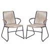 Christopher Knight Home Brook Modern Outdoor Iron and Rope Weave Club Chairs (Set of 2) - 2 of 4