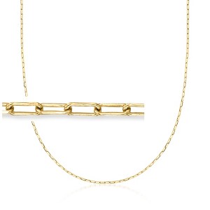 Pure Collection by Ross-Simons Italian 1.6mm 18kt Gold Vermeil Mini Paper Clip Link Necklace Size 16 - 1 of 4