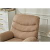 Mocha Fabric Manual Recliner Chair with Pillow Top Arms for Bedroom & Living Room - 3 of 4
