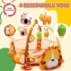 Skirfy 4-in-1 Baby Play Gym with 30 Balls & 4 Sound Toys, Tummy Time Mat & Ball Pit, for Infants & Toddlers , 27.6" x 37.4" - 2 of 4