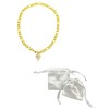 Adornia Tarnish Resistant 14k Gold Plated Figaro Chain With Crystal Halo Mother-of-Pearl Heart - 3 of 3