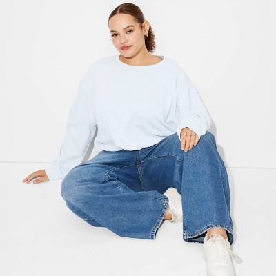 Women's Bubble Hem Sweatshirt - Wild Fable™